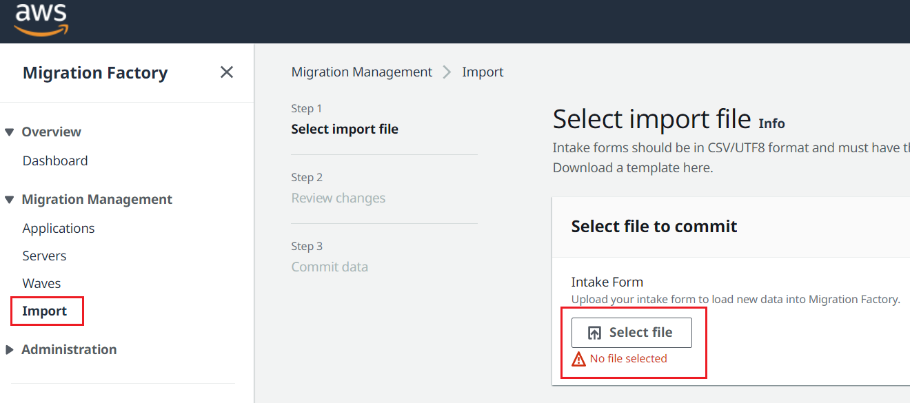 import file
