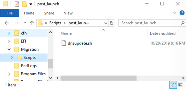 post launch folder